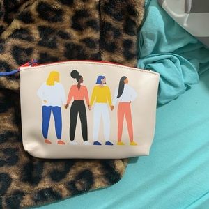 Ipsy makeup bag with products
